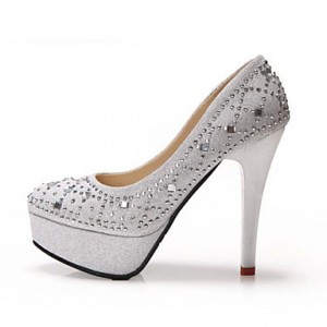 Women's Wedding Shoes Heels / Platform / Round Toe Heels Wedding / Office & Career / Party & Evening / Dress