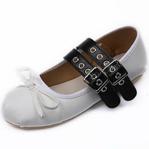 Non Customizable Women's Dance Shoes Leatherette Leatherette Ballet / Latin Flats Flat Heel Practice