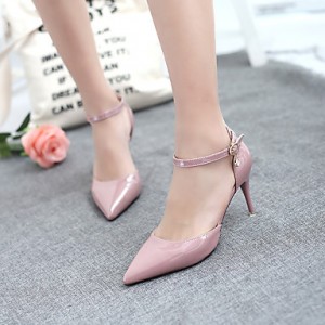 Women's Shoes Stiletto Heel Heels / Pointed Toe / Closed Toe Sandals Dress Pink / Purple / Red / White